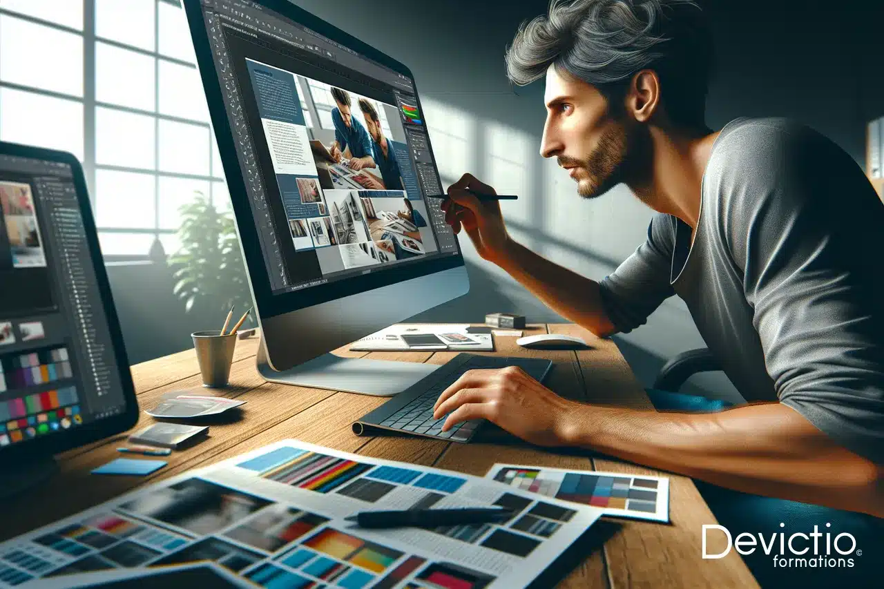 Formation InDesign à Lyon : apprenez à concevoir des mises en page professionnelles avec Adobe InDesign.