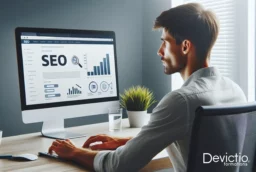 Professionnel suivant notre Formation SEO à Lyon, optimisant son site web